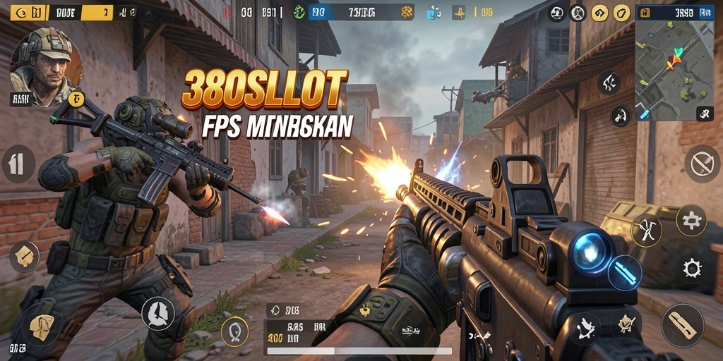 Tangkapan layar gameplay 380SLOT menampilkan aksi intens para pemain dalam pertempuran.