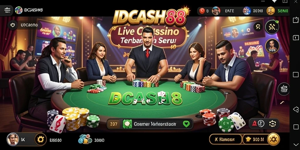 Gameplay Live Casino yang seru dan interaktif di IDCASH88.