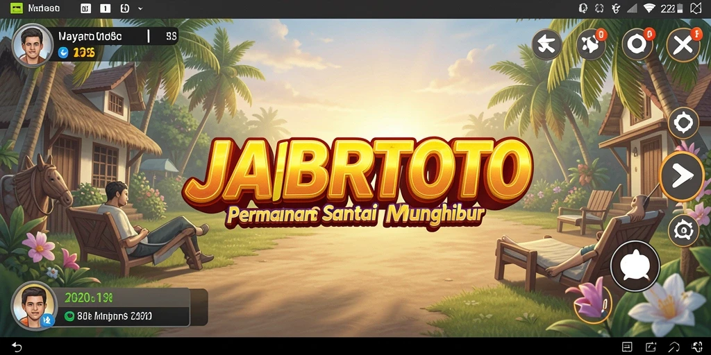 Tampilan gameplay JABARTOTO yang ceria dan menghibur.