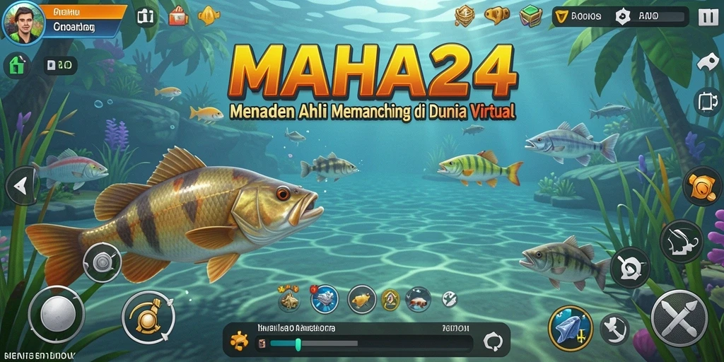 Tangkapan ikan yang megah dalam gameplay MAHA24.