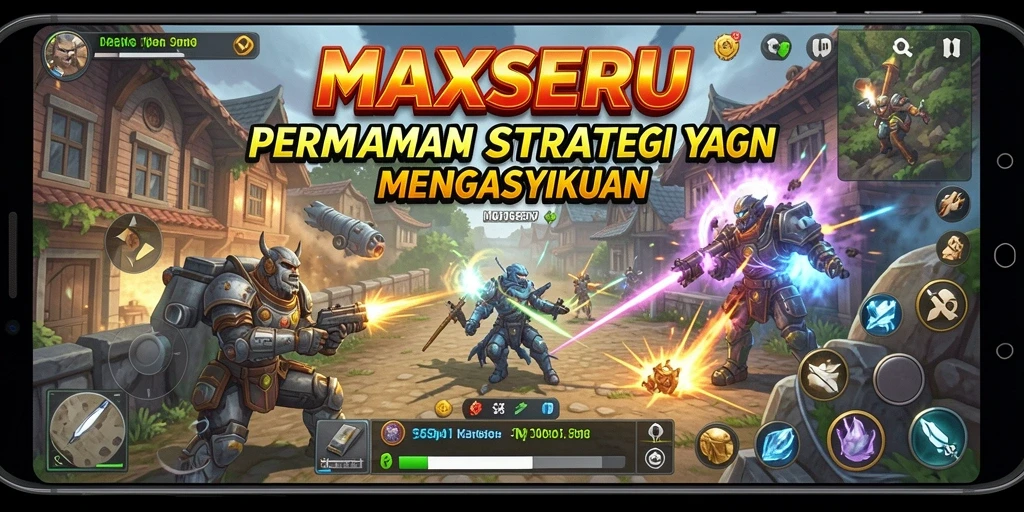 Tampilan gameplay yang menarik dari MAXSERU dalam genre SLG.