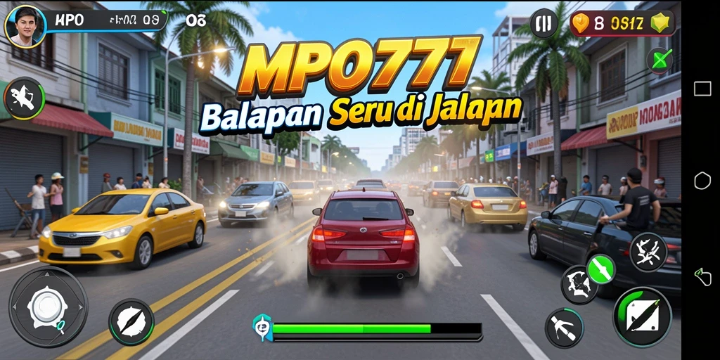 Gameplay seru MPO777 dengan balapan yang mendebarkan di jalanan.