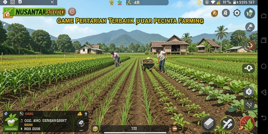 Tangkapan layar NUSANTARATOTO menampilkan aktivitas pertanian yang seru dan interaktif.