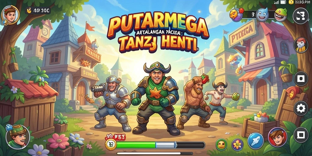 Tangkapan layar dari gameplay PUTARMEGA menunjukkan aksi seru di dunia arcade.