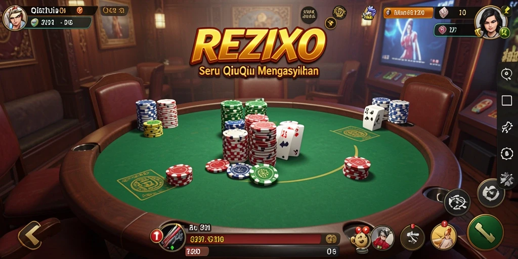 Tampilan gameplay seru dan menarik dari REZIXO.