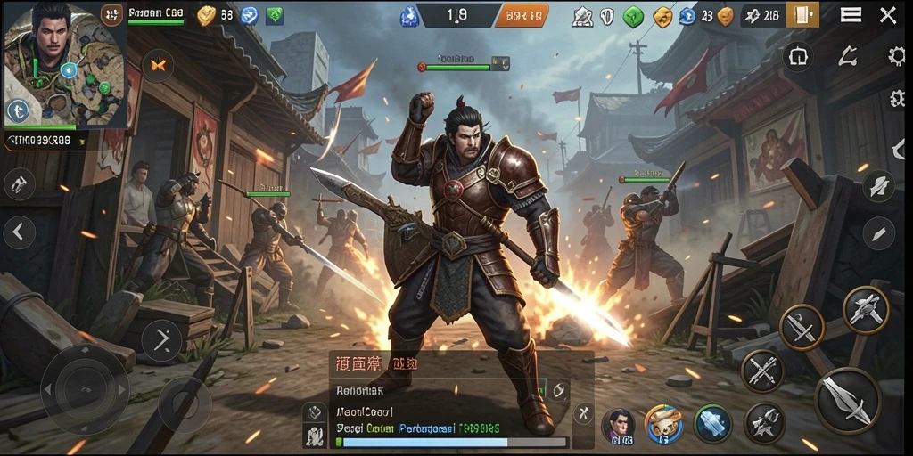 Screenshot utama RK88 menunjukkan pertempuran strategis yang mendebarkan.