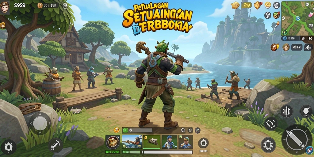 Gameplay S9S9 yang seru di dunia terbuka yang luas.
