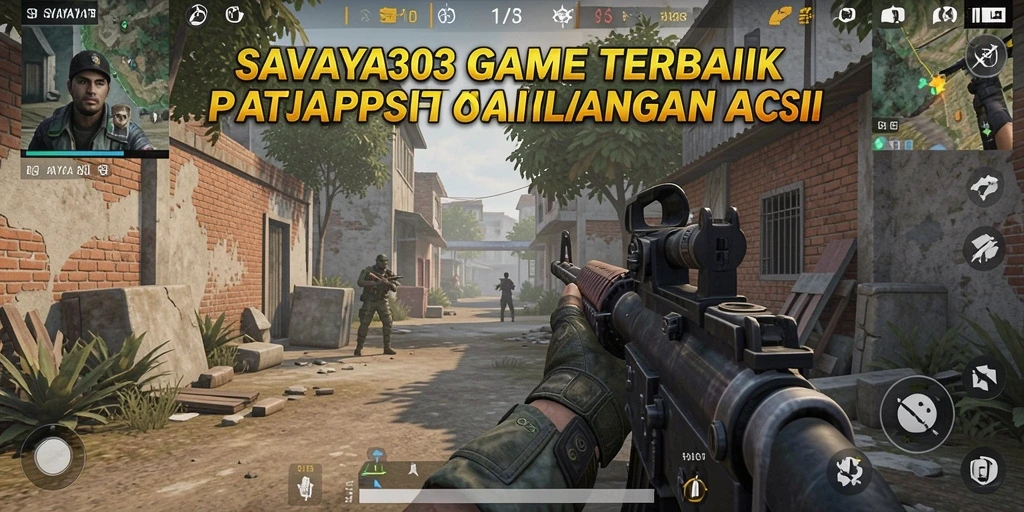 Screenshot gameplay intens dari SAVAYA303 menampilkan aksi tembak-menembak yang seru.