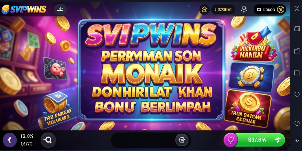Tampilan gameplay menarik dari SVIPWINS dengan fitur slot yang beragam.