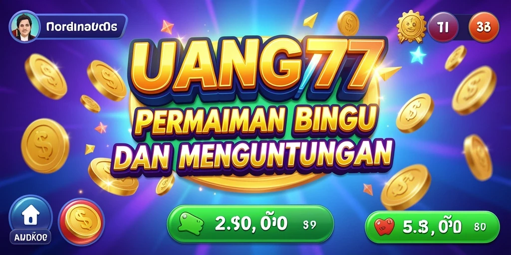Gameplay seru UANG77 dengan tema dan interaksi pemain.